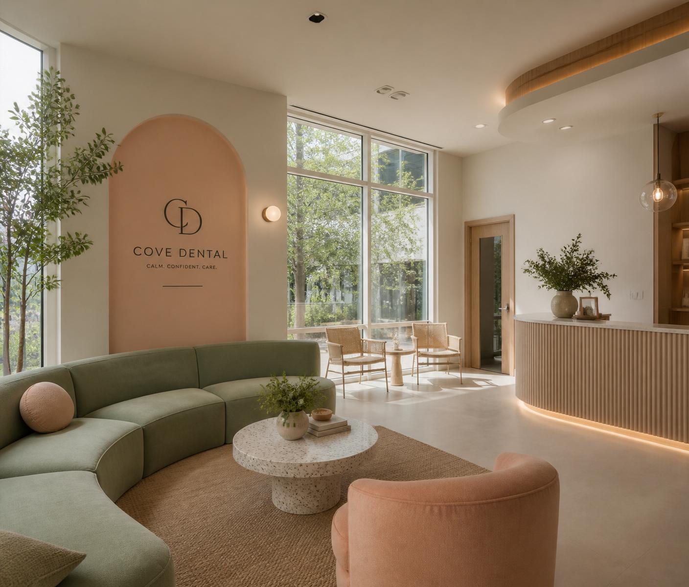 Warm, calming interior of Advantage Family Dental Clinic